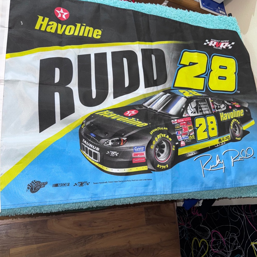 Ricky Rudd #28 Havoline NASCAR Racing‎ Banner Robert Yates Racing - Picture 3 of 3
